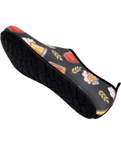 Womens and Mens Kids Water Shoes Barefoot Quick-Dry Aqua Socks for Beach Swim Surf Yoga Exercise Black Beer $8.38 Athletic Shoes