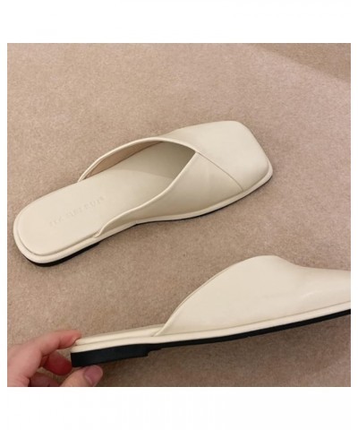 Mules Sandals for Ladies Casual Microfiber Slip-On Square Toe Low Heeled Woman Backless Loafers Slides for Outdoor Black $25....