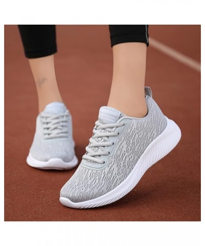 Sneakers for Women Breathable Sneakers Canvas Sneakers for Women White Leather Sneakers for Women A-grey $10.87 Athletic Shoes