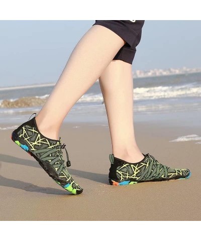 Men Women Non Slip Fashion Water Sport Shoes Green $15.07 Athletic Shoes