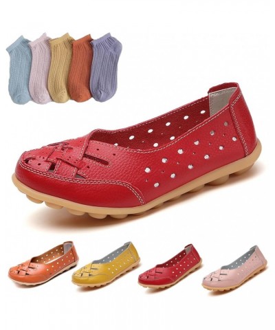 Orthopedic Loafers for Women, Orthopedic Loafers in Breathable Leather, Womens Casual Soft Leather Slip-on Flat Breathable Lo...