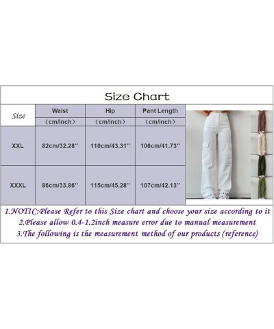 Pant Beach Women's Wear Multi Waist Three Pocket Trousers Waist Cargo Pants Casual Pants Casual Wear Pants for Green $13.27 O...