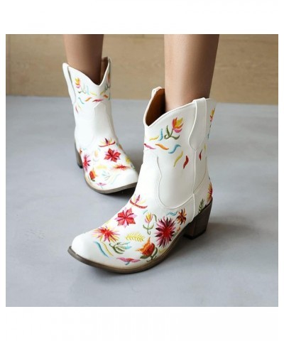 Fashion Western Boots for Women 32 White $26.99 Boots