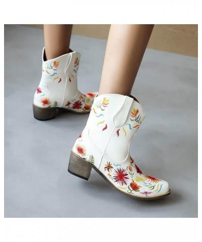 Fashion Western Boots for Women 32 White $26.99 Boots