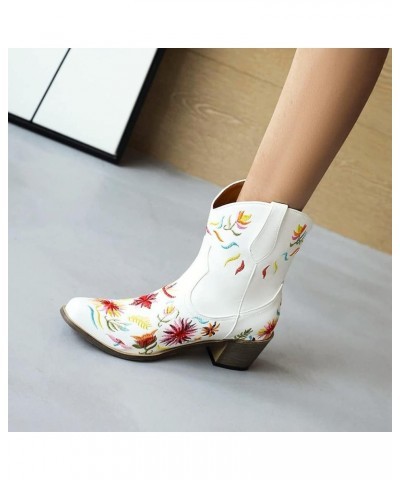 Fashion Western Boots for Women 32 White $26.99 Boots