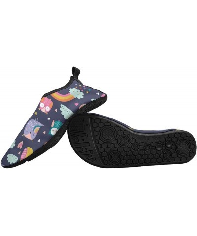 Cartoon Style Owls Water Shoes Barefoot Aqua Pool Socks for Beach Swim Walking 11/12men $15.80 Outdoor Shoes