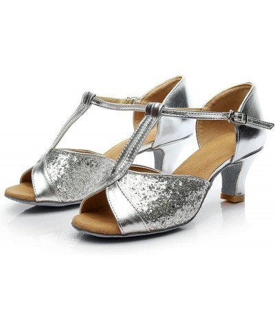 Women Wedge Sandals Fashion Women's Dancing Shoes Breathable High Heels Outdoor Leisure Sandals ankle sandal Z 02-silver $14....