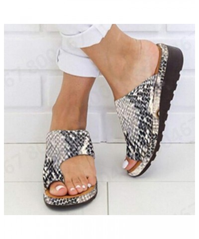 slip on sandals for women Wedge Shoes Toe Sandals Sandal Thick Clip Summer Women Beach Bottomed Shoes Heel Women's Balck $10....