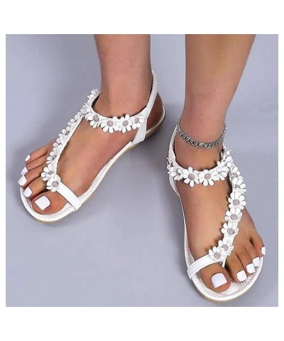 Women Arch Support Comfortable Soft Cushion Flip Flops T-Strap Thong Sandal Strappy Anti Slip Chunky Block Sandals 31-zoxro-w...