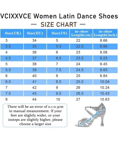 Women Professional Latin Rhinestone Dance Shoes Open Toe Salsa Chacha Ballroom Dance Heels Cross Strap,Model-L357 L357-black-...