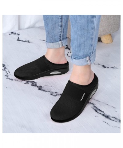 Women Comfort Plantar Fasciitis Arch Support Beach Flat Sandals Buckle Thong Summer Buckle Shoes Sandals 153-hyems-black-c $1...