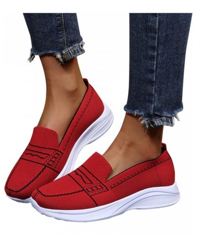 Women's Fashion Sneaker White Color Washed and Leopard Canvas Slip on Shoes, Sneakers for Girls Red $12.14 Fashion Sneakers