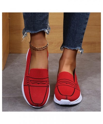 Women's Fashion Sneaker White Color Washed and Leopard Canvas Slip on Shoes, Sneakers for Girls Red $12.14 Fashion Sneakers