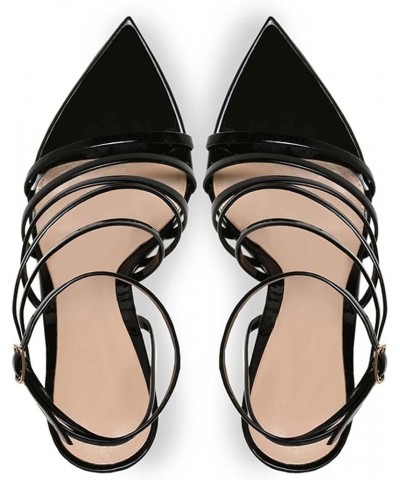 Buckle Stiletto Shoes 43 Black $35.32 Pumps