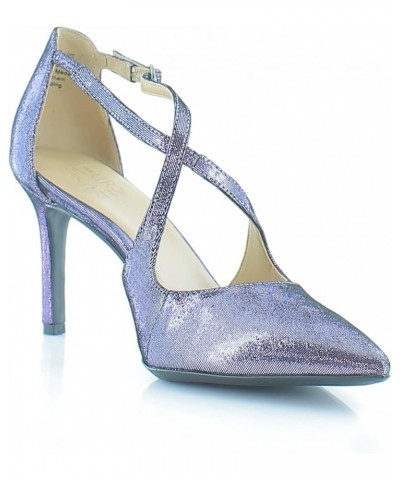 Women Anne Pumps Purple Metallic Leather $16.43 Pumps