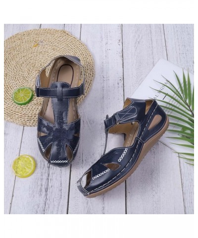 Orthopedic Wedge Sandals for Women Orthopedic Sneakers Shoes for Women White Strappy Heels Sandals with Arch Support for Wome...