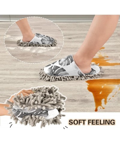 Unisex Fuzzy Slippers, Cozy Floor Dusting Cleaning Mop Shoes for Men Women M-L Multi 8 $13.99 Slippers