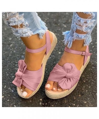 Sandals Women Nude Flats Flip Flops Women Slides Women Workout Step Platform Women Wedge Boots High Heeled Sandals For Pink $...