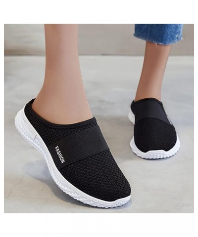 Wedge Slides for Women Platform Espadrilles Sandals Chunky Block Open Toe Ankle Strap Buckle Summer Slide Shoes 113-htrns-bla...