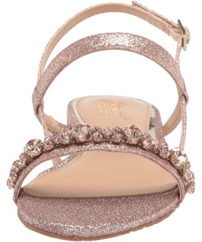 Osmond Crystal Flat Sandal Rose Gold $22.00 Sandals