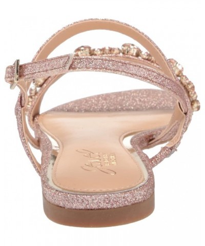 Osmond Crystal Flat Sandal Rose Gold $22.00 Sandals