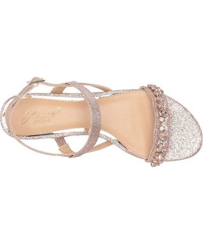 Osmond Crystal Flat Sandal Rose Gold $22.00 Sandals