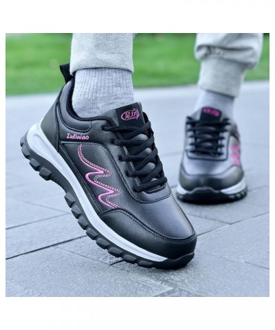 Sneakers for Women Breathable Sneakers Womens Training Shoes White Womens Sneakers Hot Pink-3 $18.53 Athletic Shoes