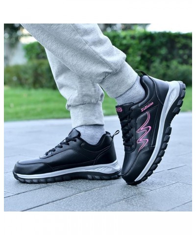 Sneakers for Women Breathable Sneakers Womens Training Shoes White Womens Sneakers Hot Pink-3 $18.53 Athletic Shoes