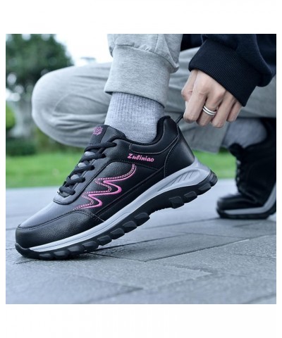 Sneakers for Women Breathable Sneakers Womens Training Shoes White Womens Sneakers Hot Pink-3 $18.53 Athletic Shoes