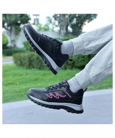 Sneakers for Women Breathable Sneakers Womens Training Shoes White Womens Sneakers Hot Pink-3 $18.53 Athletic Shoes