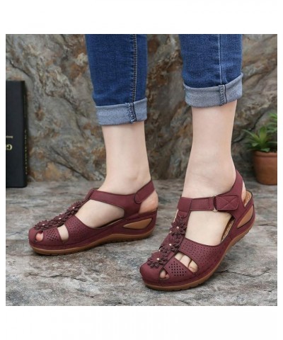 Sole Shoes Hollow Comfortable Toe Sandals Soft Ankle Girls Round Women's Ladies Women's Casual Shoes Womens Shoes Size 6.5 Ca...