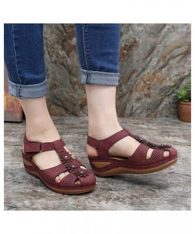 Sole Shoes Hollow Comfortable Toe Sandals Soft Ankle Girls Round Women's Ladies Women's Casual Shoes Womens Shoes Size 6.5 Ca...