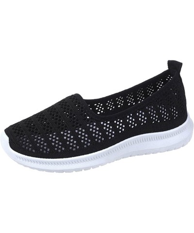 Womens Cute Sneaker Light-Weight Breathable Workout Shoes Casual Tennis Canvas Slip on Shoes Gym Shoes for Women Black $17.97...