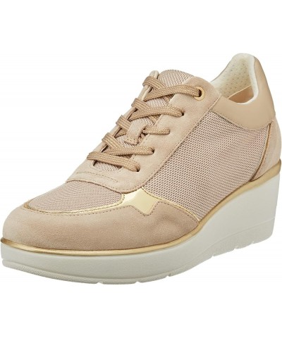 Womens Low Top Sneaker Lt Taupe Beige $21.15 Fashion Sneakers