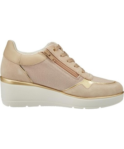 Womens Low Top Sneaker Lt Taupe Beige $21.15 Fashion Sneakers