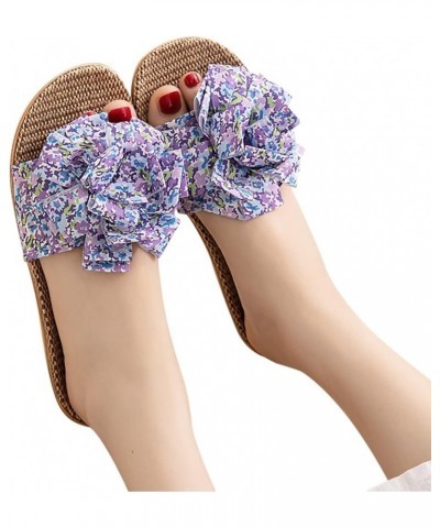 Lace up Platform Sandals for Women Slippers For Women Female Flower Decoration Upper 6pm Shoes Women Sandals Blue $9.76 Sandals