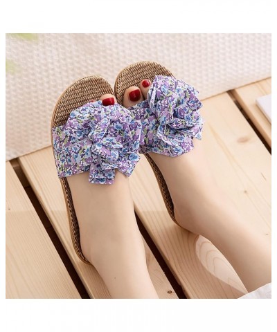 Lace up Platform Sandals for Women Slippers For Women Female Flower Decoration Upper 6pm Shoes Women Sandals Blue $9.76 Sandals