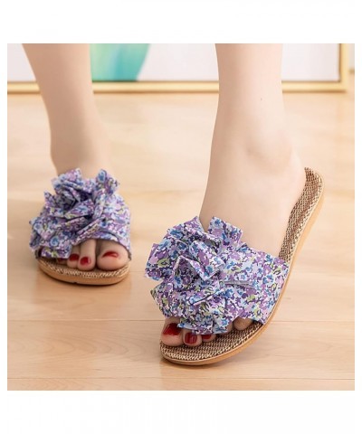 Lace up Platform Sandals for Women Slippers For Women Female Flower Decoration Upper 6pm Shoes Women Sandals Blue $9.76 Sandals