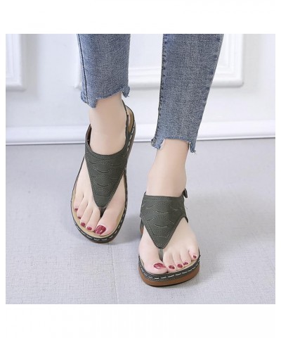 Foot Arch Supports Orthopedic Flip Flops for Women with Arch Support Black Wedges for Women Womens Nude Sandals House Shoes w...