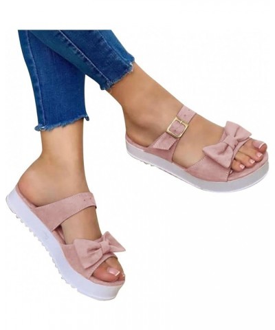 Flip Flop Socks For Women Bubble Slides For Women Sandals White Sandals Flats For Women Sandals Women Bea Wine-g $8.94 Sandals