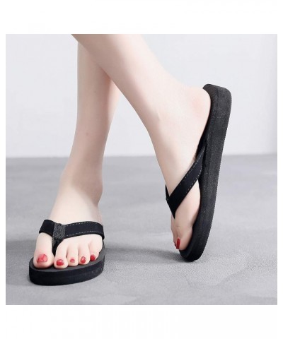 Flats Shoes Women Open Toe Ankle Strap Buckle Espadrille High Chunky Heels Casual Sandal Lightweight Slip On Shoes 121-htrns-...