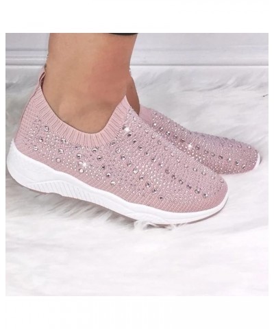 Women's Slip-On Canvas Sneaker Low Top Casual Shoes Lace up Walking Shoes Red Plaid Heels Z 15-pink $16.05 Athletic Shoes