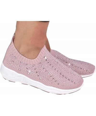 Women's Slip-On Canvas Sneaker Low Top Casual Shoes Lace up Walking Shoes Red Plaid Heels Z 15-pink $16.05 Athletic Shoes