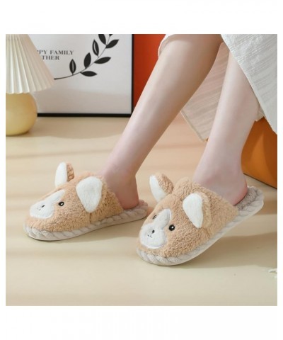 Slippers for Women Men Thick Memory Foam Plush House Shoes Fit and Flare Buttery Feeling Loungewear D-coffee $12.03 Slippers