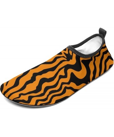 Tiger Orange Stripe Water Shoes Barefoot Aqua Pool Socks for Beach Swim Walking 3/4women Tiger Orange Stripe $17.35 Athletic ...