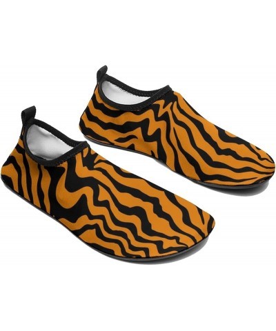 Tiger Orange Stripe Water Shoes Barefoot Aqua Pool Socks for Beach Swim Walking 3/4women Tiger Orange Stripe $17.35 Athletic ...