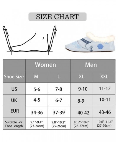 Cartoon Sailor Whale Slippers for Women Men Whale Indoor Non-Slip Slippers Soft Plush Comfy House Shoe for Bedroom Living Roo...