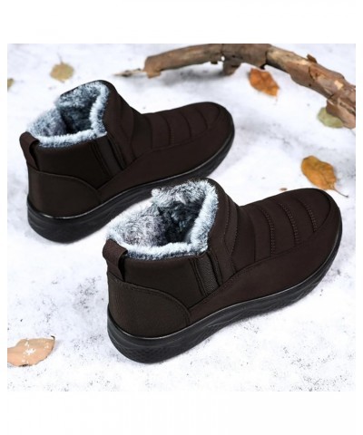 Winter Hiking Boots for Women Waterproof Snow Zipper Cute Womens Platform Snow Boots Woman Boots Winter Womens Walking Boots ...