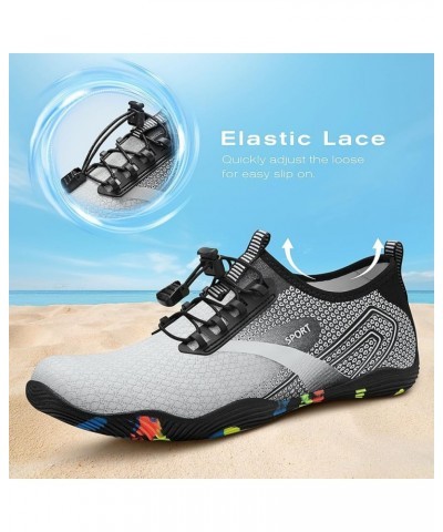 Water Shoes for Women Men Quick Dry Swim Beach Barefoot River Aqua Shoes for Hiking Boating Camping Grounding Surfing 9-light...