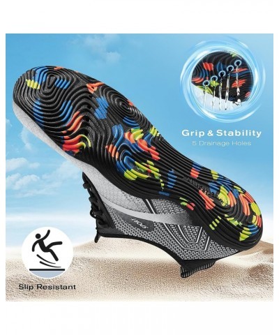 Water Shoes for Women Men Quick Dry Swim Beach Barefoot River Aqua Shoes for Hiking Boating Camping Grounding Surfing 9-light...